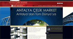 Desktop Screenshot of antalyacelikmarket.com